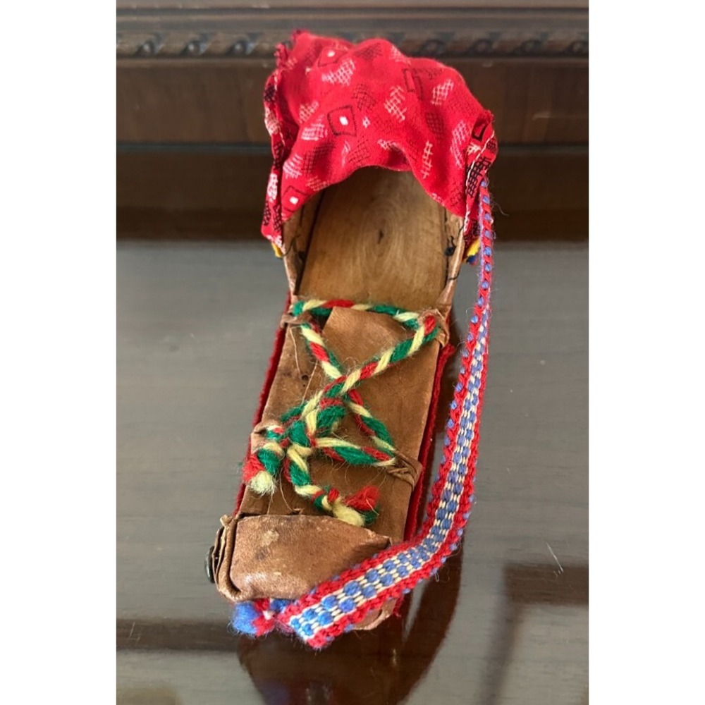 Antique Sami Laplander Doll Cradle Papoose Gietkka Hand Made Folk Indigenous Art - Picture 5 of 12